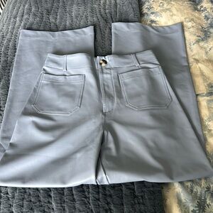 Maeve by Anthropologie Wide Leg Faux Leather Pant